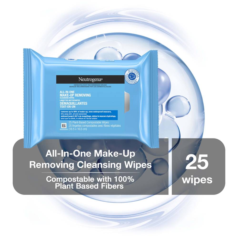 Neutrogena All-In-One Facial Cleansing Wipes (25 ea)