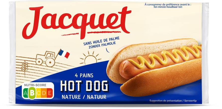 Hot dog x4 - jacquet - 240g