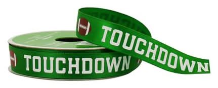 5/8" X 4Yd. Touchdown Satin Ribbon By Celebrate It Tailgate
