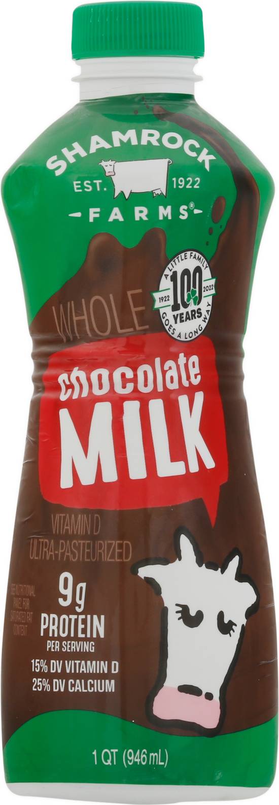 Shamrock Farms Vitamin D Whole Milk (1 qt) (chocolate)