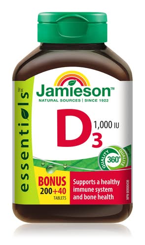 Jamieson Vitamin D3 Tablets 1000 Iu (7.2 oz)