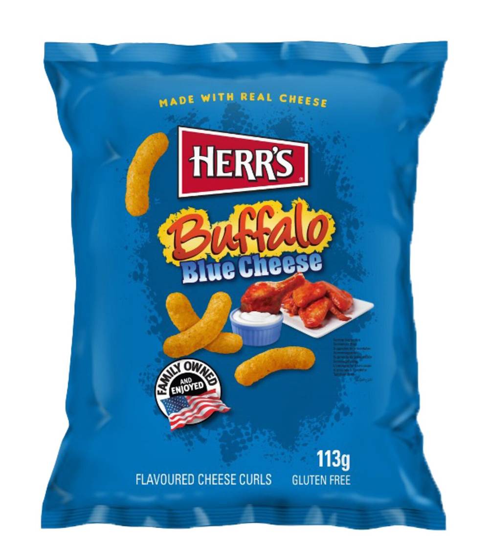 Herr's - Chips cheese curl, buffalo blue cheese (113g)