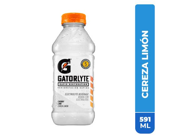 Gatorlyte bebida rehidratante (591 ml) (cereza limón)