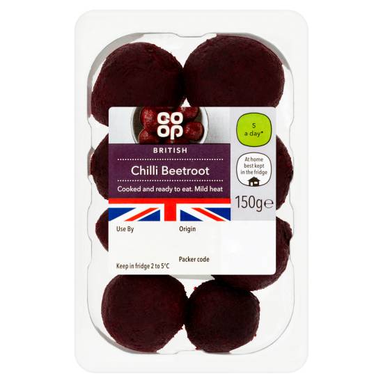 Co-Op Specially Selected Baby Beetroot W/Sweet Chilli Marinade 150g
