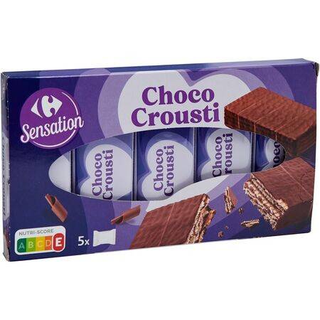 Gaufrettes Choco Crousti CARREFOUR SENSATION - le paquet de 190g