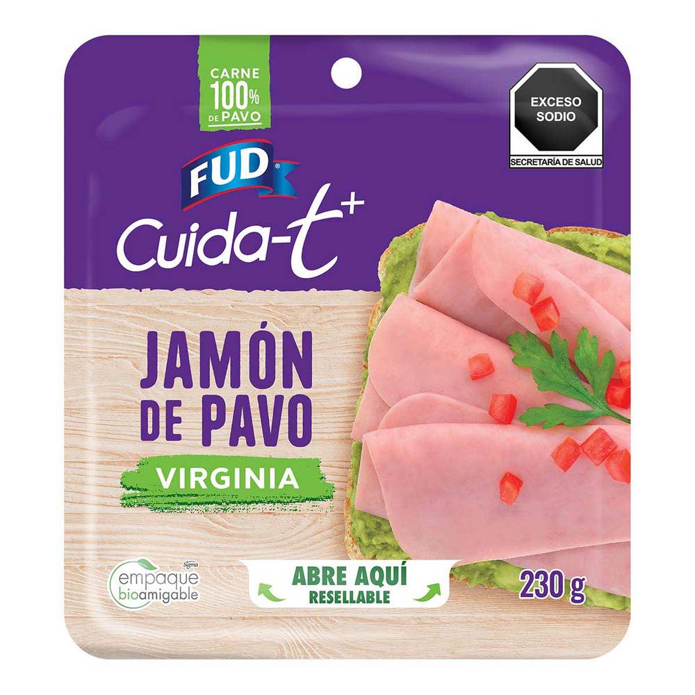 FUD · Cuida-t+ jamón de pavo virginia (230 g)