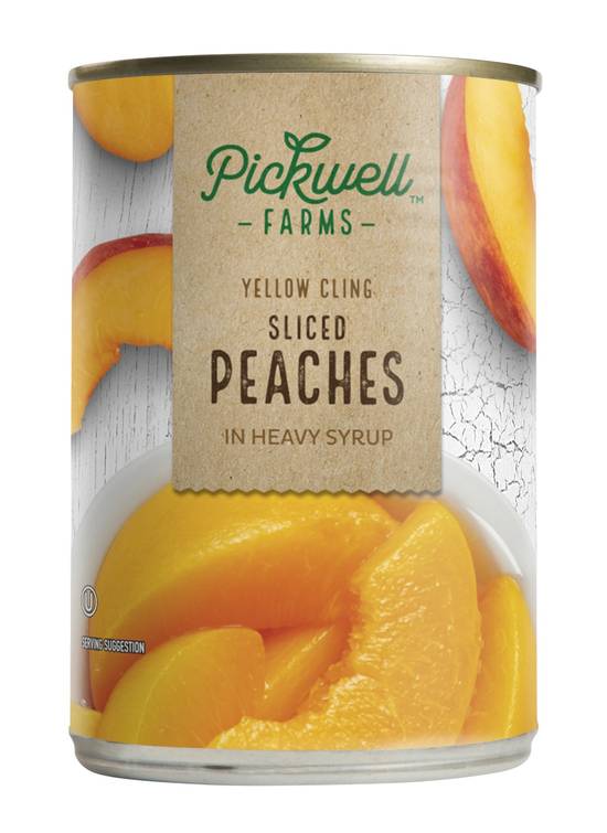 Pickwell Farms Sliced Peaches in Heavy Syrup, Yellow