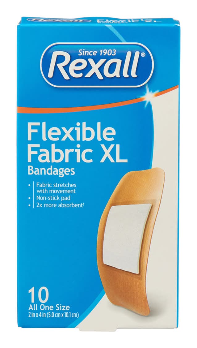 Rexall Flexible Fabric Bandages - Xl 10 Ct