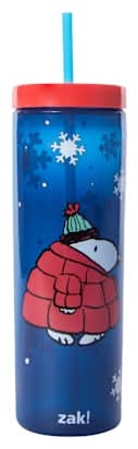 Zak! Peanuts® Christmas Tumbler 30oz Snoopy Puffer