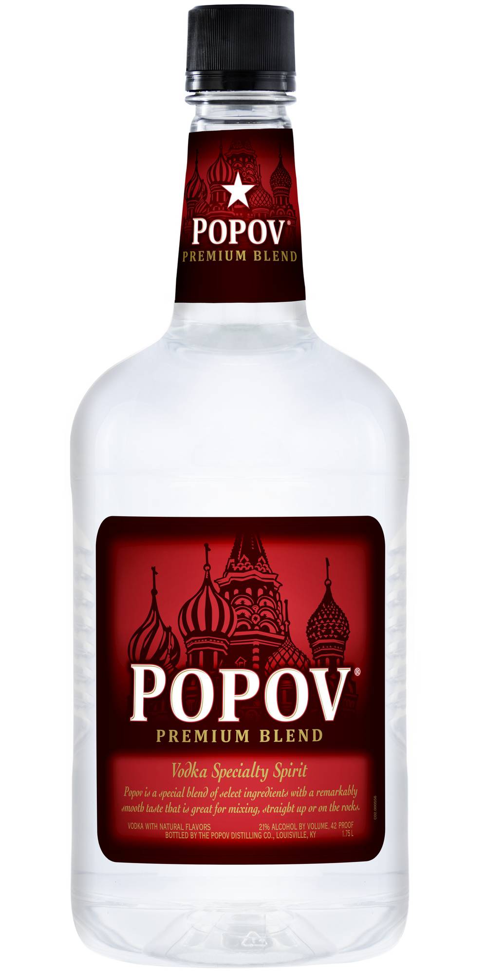 Popov Vodka 42 (1.75L bottle)