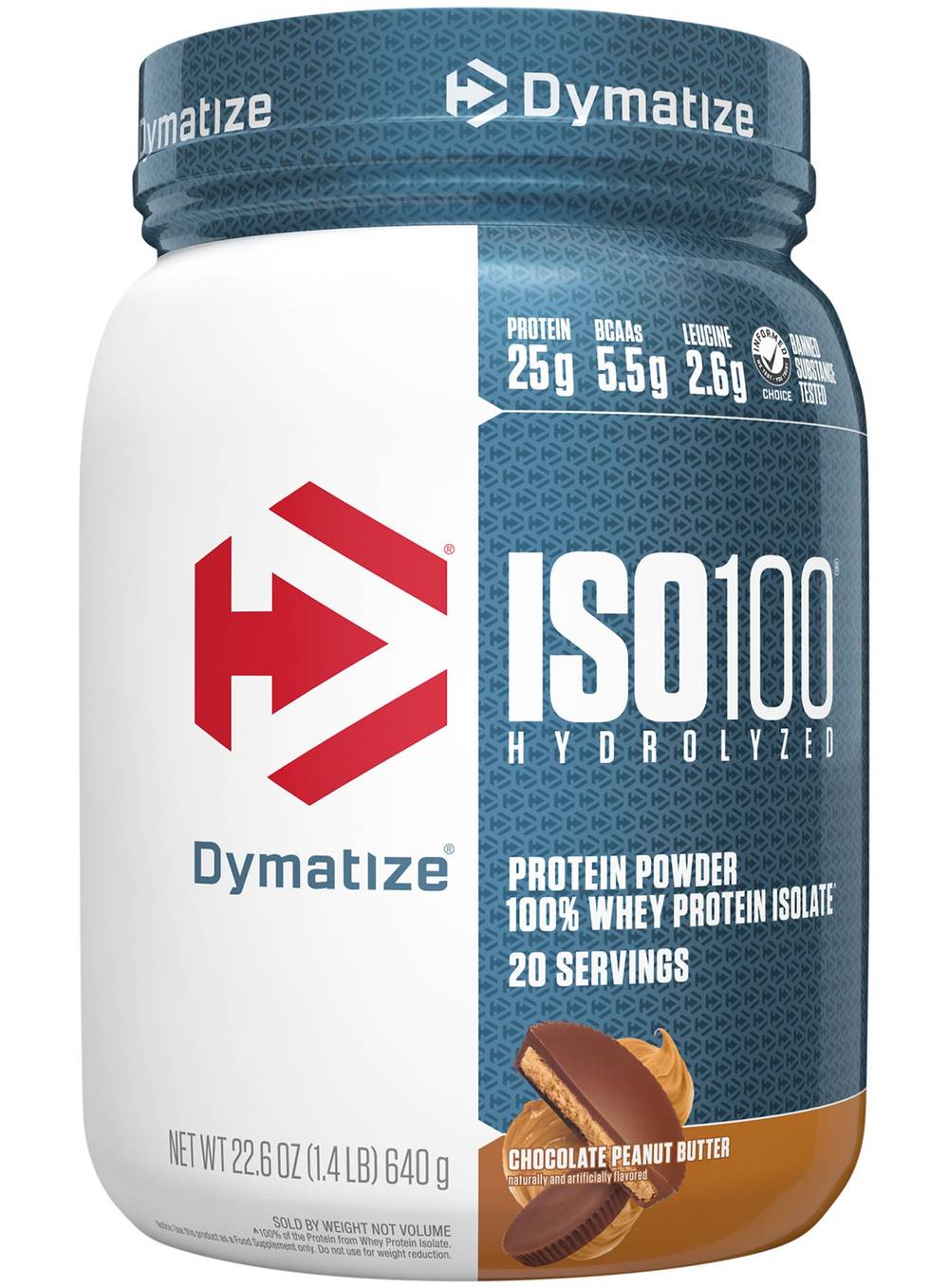 Iso100 Hydrolyzed 100% Whey Protein Isolate - Chocolate Peanut Butter (1.43 Lbs. / 20 Servings)