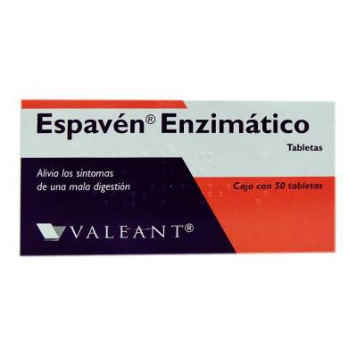 Valeant espavén enzimático tabletas (50 piezas)