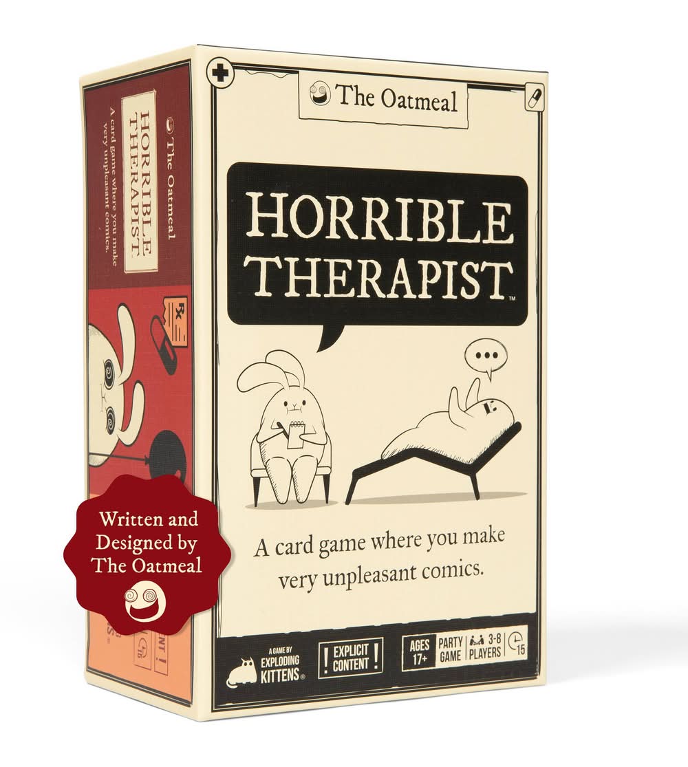 Exploding Kittens Horrible Therapist Card Game