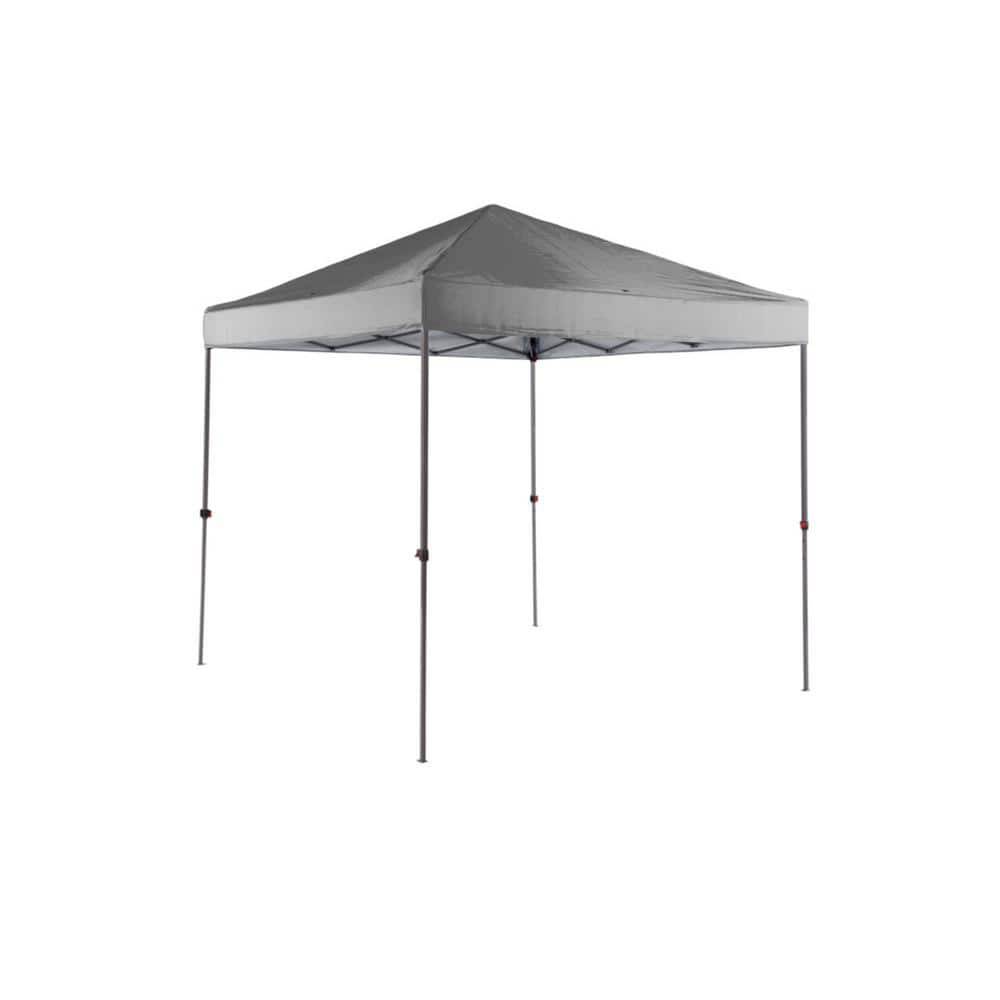 Everbilt 8 Ft. X 8 Ft. Grey Straight Leg Instant Canopy Pop Up Tent Sto-N-Go