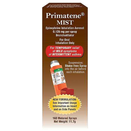 Primatene Mist Epinephrine Inhalation Aerosol 160 Metered Sprays - 1.0 ea