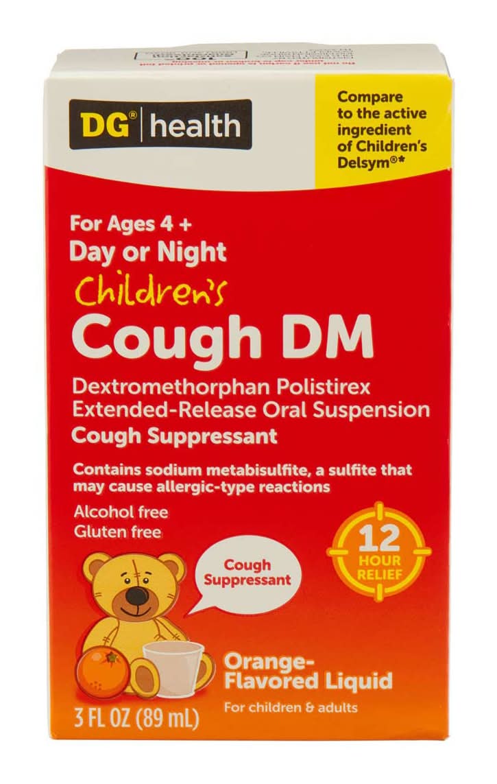 Dg Health Child Cough Dm Liquid - Orange 3 Oz