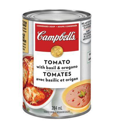 Campbell’s soupe aux tomates avec basilic et origan condensée de campbell's (soupe condensée, 284 ml) - campbell's tomato with basil and oregano soup (284 ml)