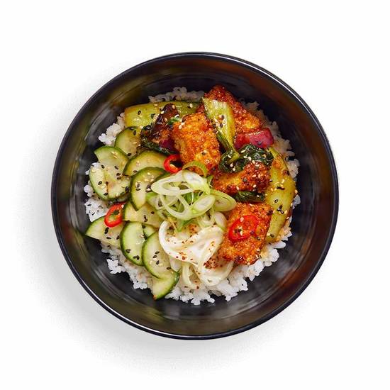 80. tofu gochujang rice bowl