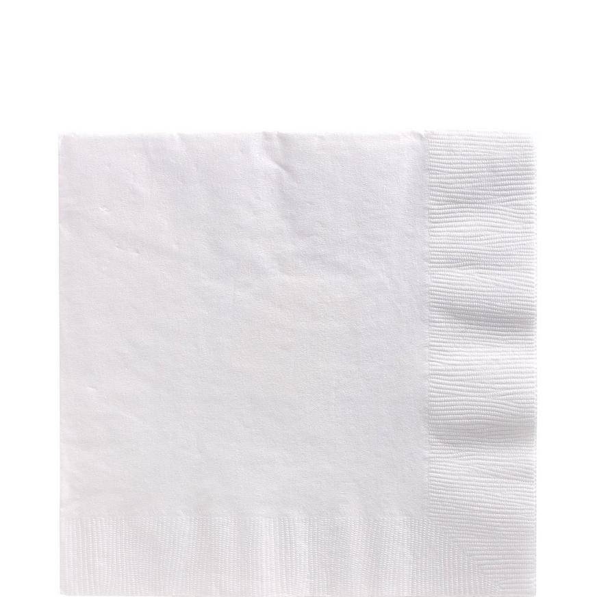 Party City White Paper Lunch Napkins (unisex/6.5in/white)