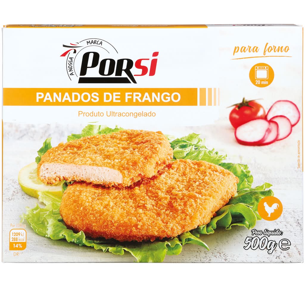 PorSi - Panados de frango, embalagem de 500g