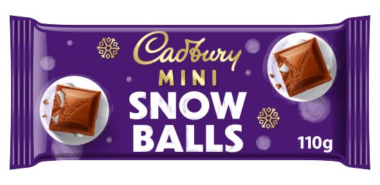Cadbury Dairy Milk Mini Snowballs Chocolate Bar (110g)