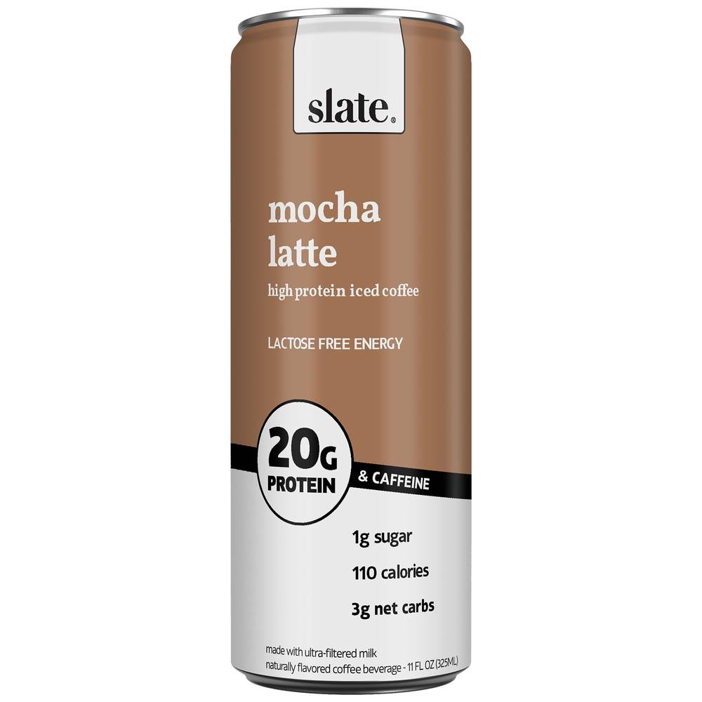 Slate Protein Milk Shake (11 fl oz) (mocha latte)