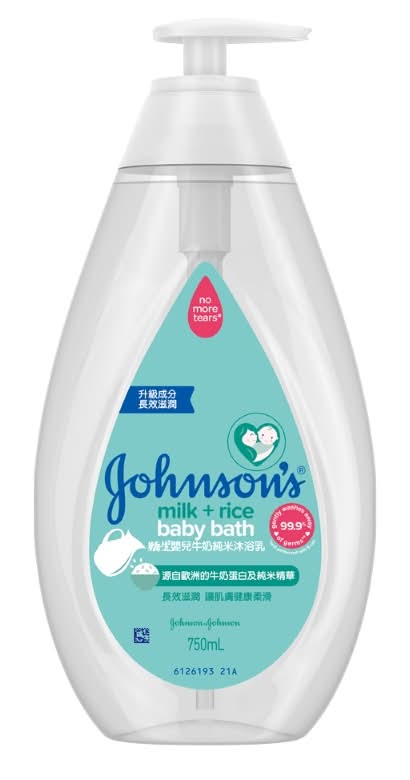 嬌生嬰兒牛奶純米沐浴乳 <750ml毫升 x 1 x 1PC瓶>