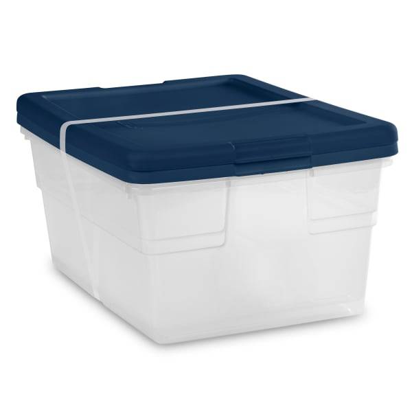 Sterilite 16 Qt Storage Box Marine Blue Set Of (16qt)