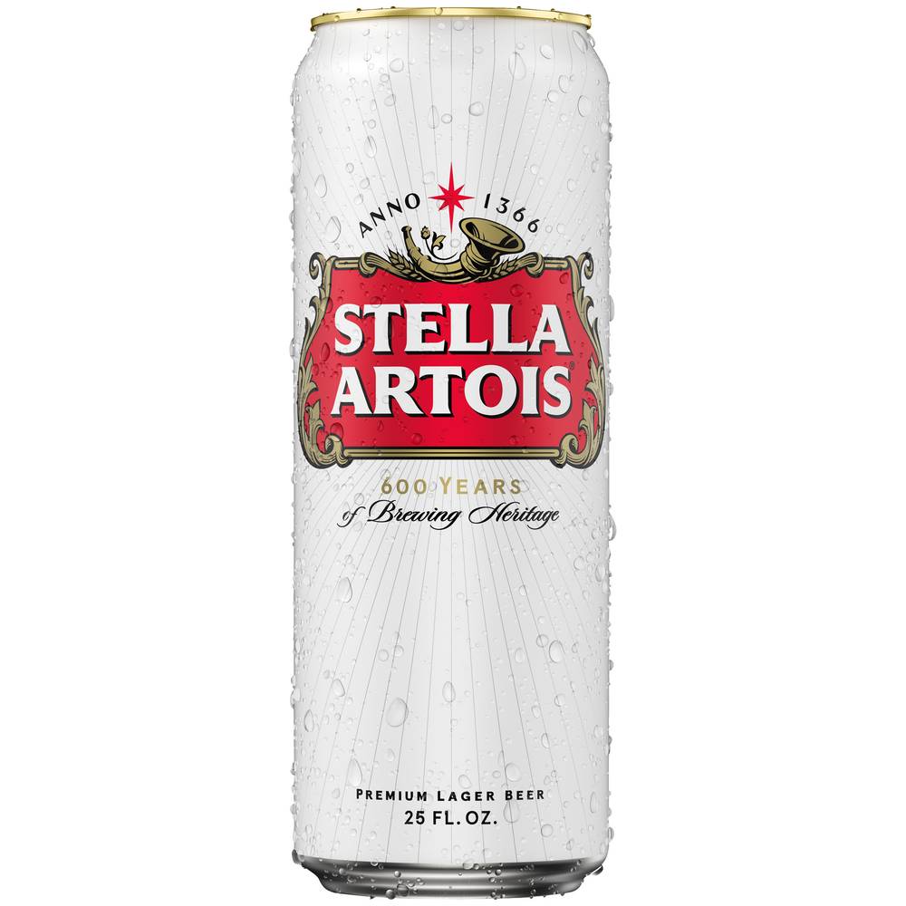 Stella Artois Premium Lager Beer (25 fl oz)