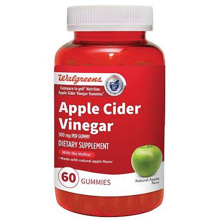 Walgreens Apple Cider Vinegar Gummies Natural Apple