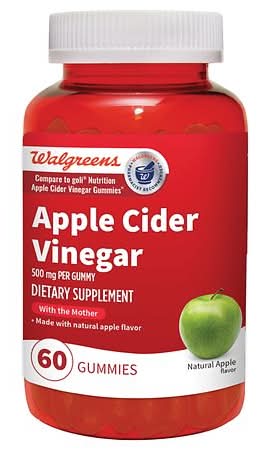 Walgreens Apple Cider Vinegar Gummies Natural Apple