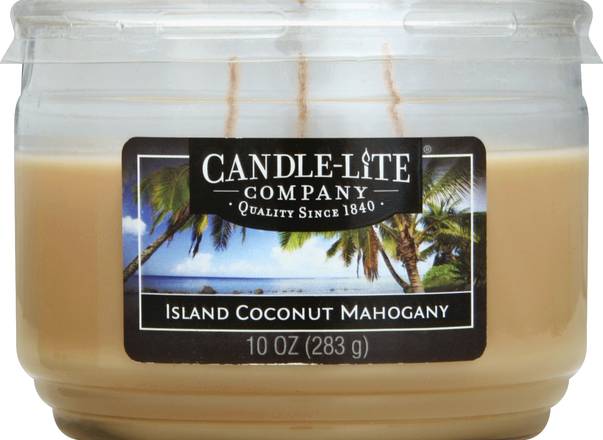 Candle-Lite Company Island Coconut Mahogany Candle (10 oz)