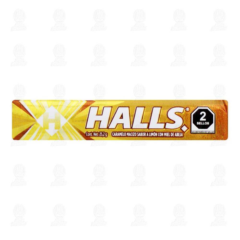 Halls · Caramelo macizo sabor limón con miel (25,2 g)