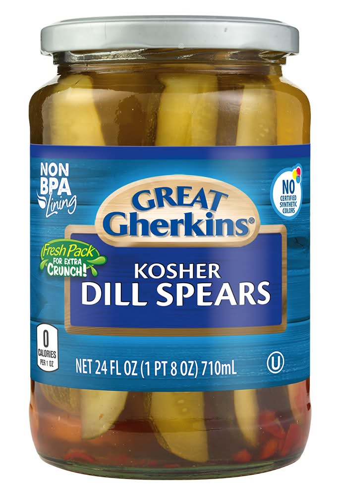 Great Gherkins Kosher Dill Spears (24 fl oz)