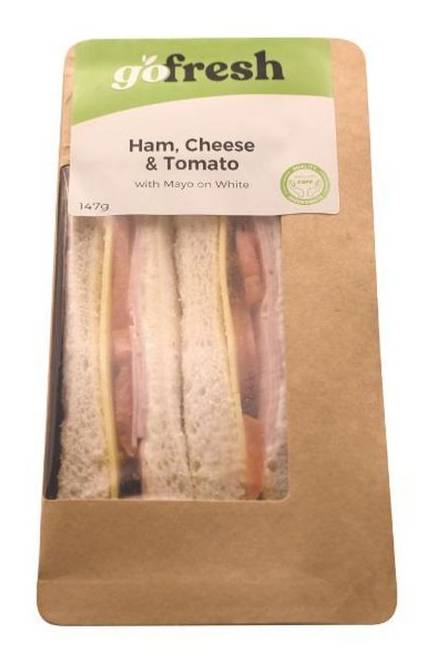 Go Fresh Ham Cheese & Tomato White Sandwich 147g