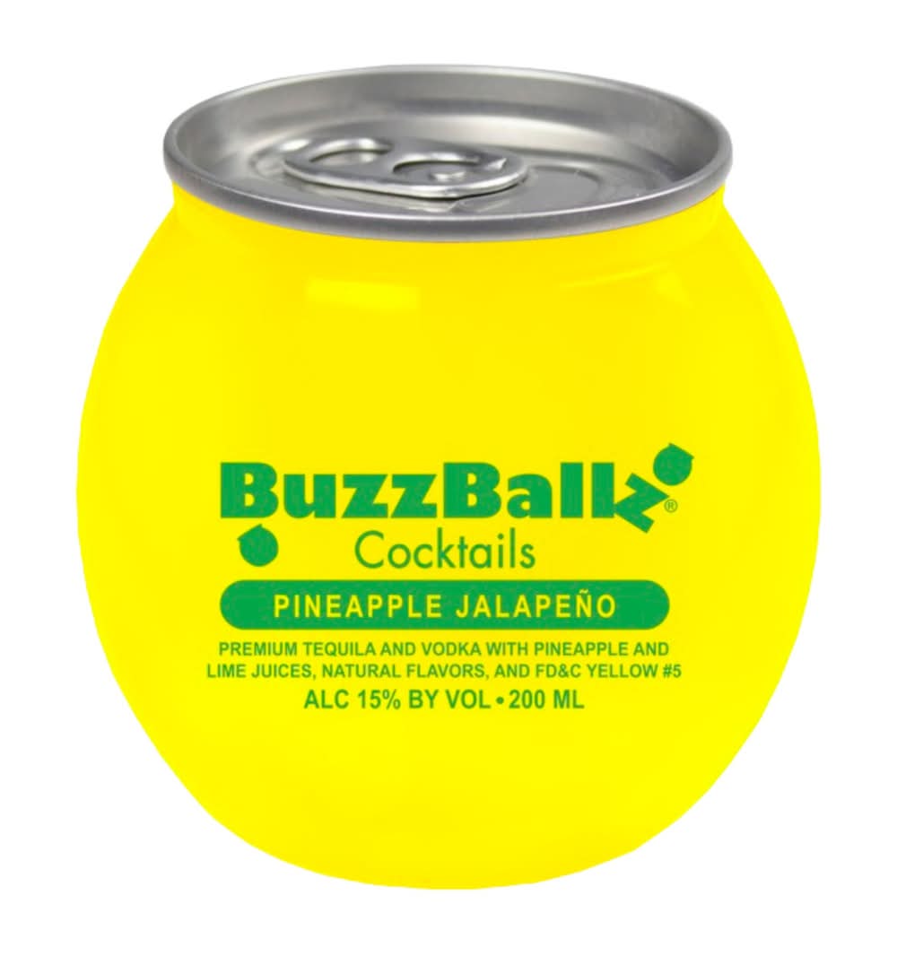 BuzzBallz Cocktails, Pineapplejalapeno (200 ml)