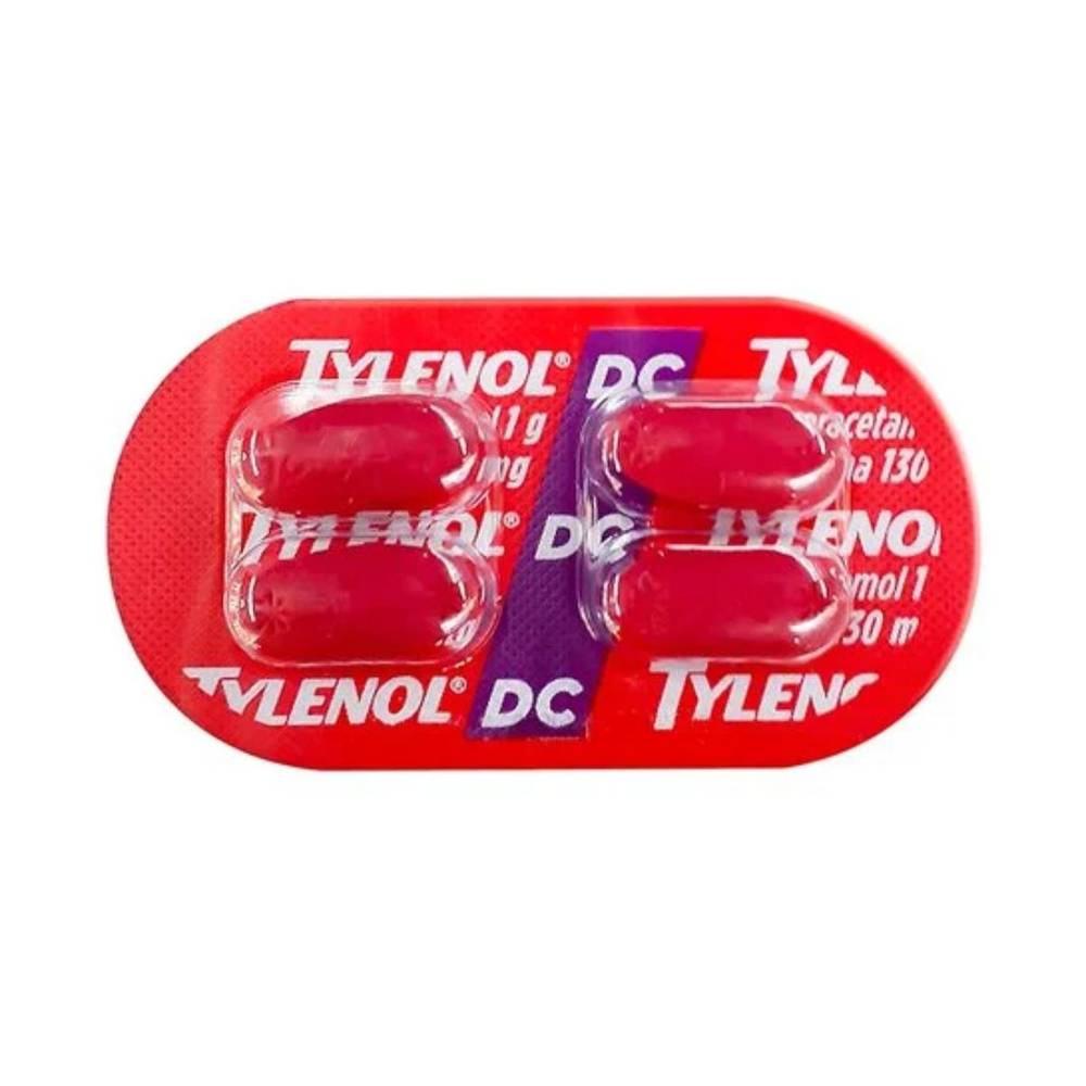 Johnson & johnson tylenol dc 500mg (4 comprimidos)