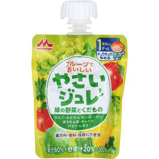 森永乳業 おいしいやさいジュレ緑の野菜 70g