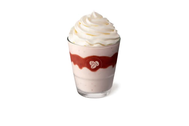 Strawberry Drizzle Frappe