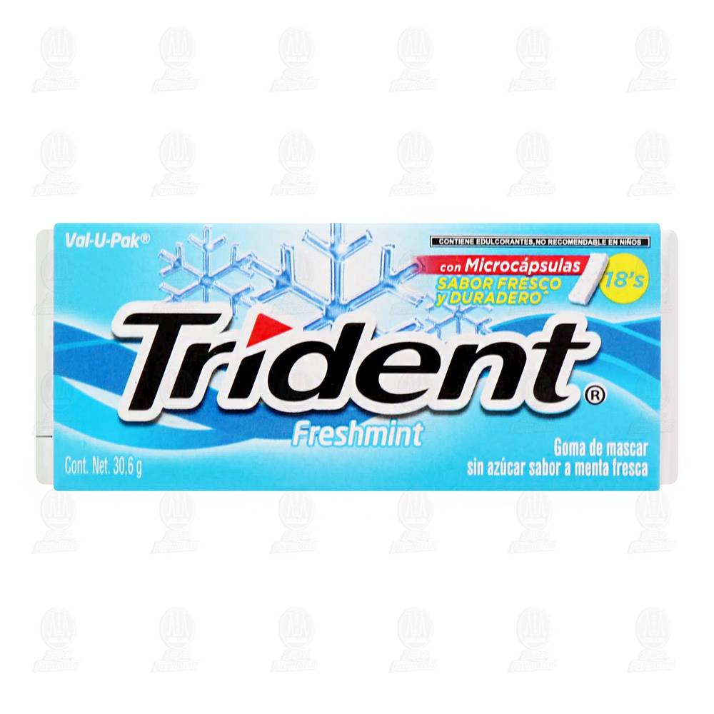 Trident · Goma de mascar menta fresca (30,6 g)