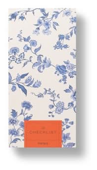 Papier Floral Print the Checklist Notepad With 60 Pages, 8.3x4.1 in