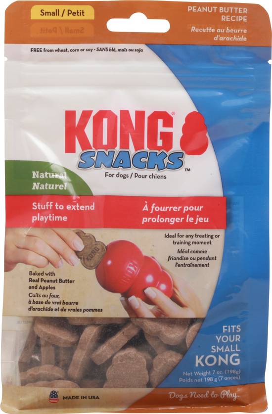 Kong Stuff'n Peanut Butter Snacks Anytime Dog Treats ( large)