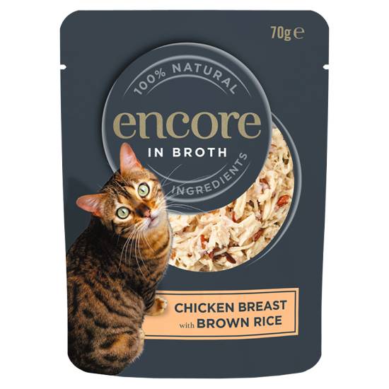 Encore Seafoods Broth Chicken Breast With Brown Rice (70g)