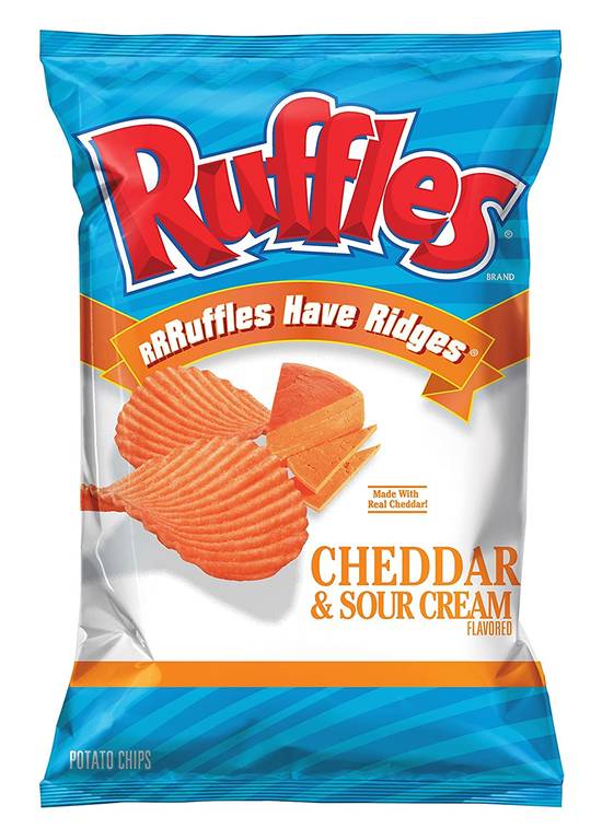 Ruffles Cheddar & Sour Cream Flavored Potato Chips