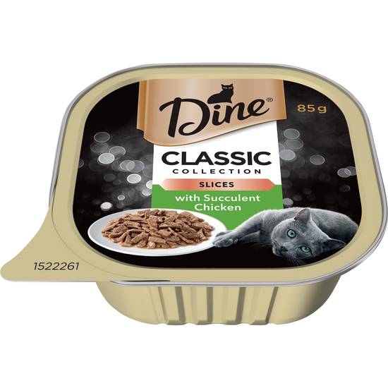 Dine Slices With Succulent Chicken Wet Cat Food 85g