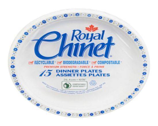 Royal Chinet Dinner Plates, 26.4 cm, (15 Dinner Plates)