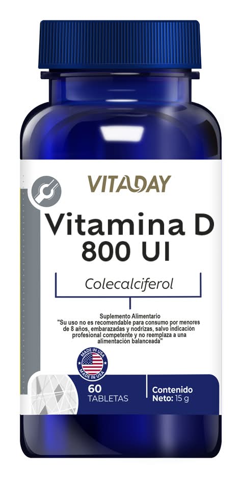 Vitamina D Vitaday 800 Ui 60 Cápsulas