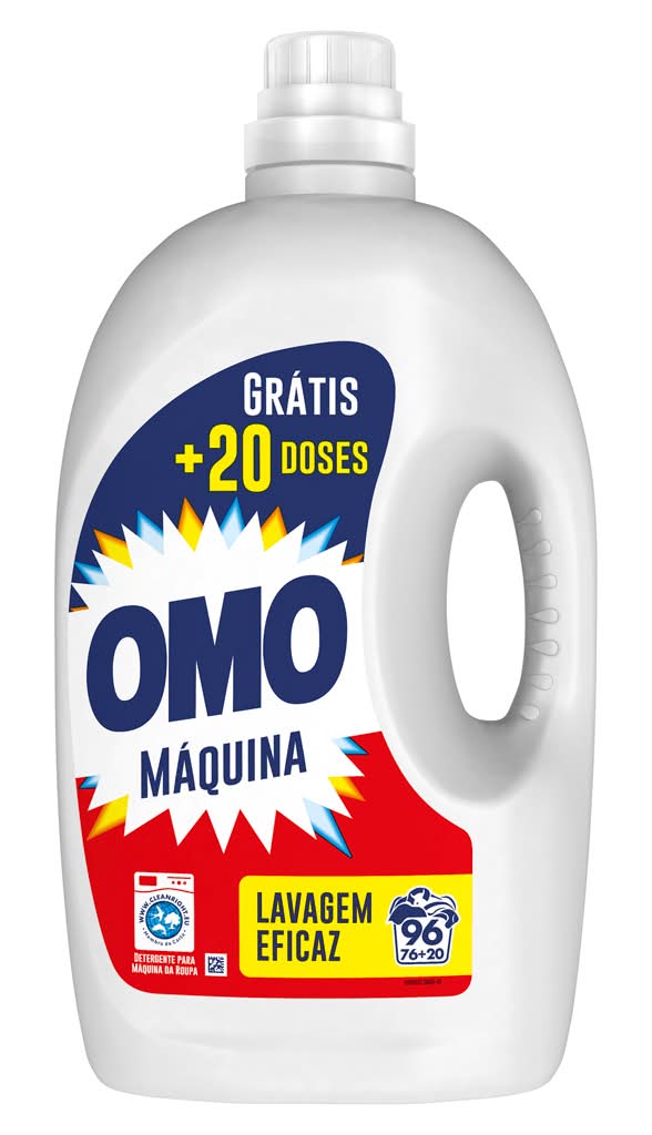 Omo - Detergente roupa máquina lÃquido, 96 doses