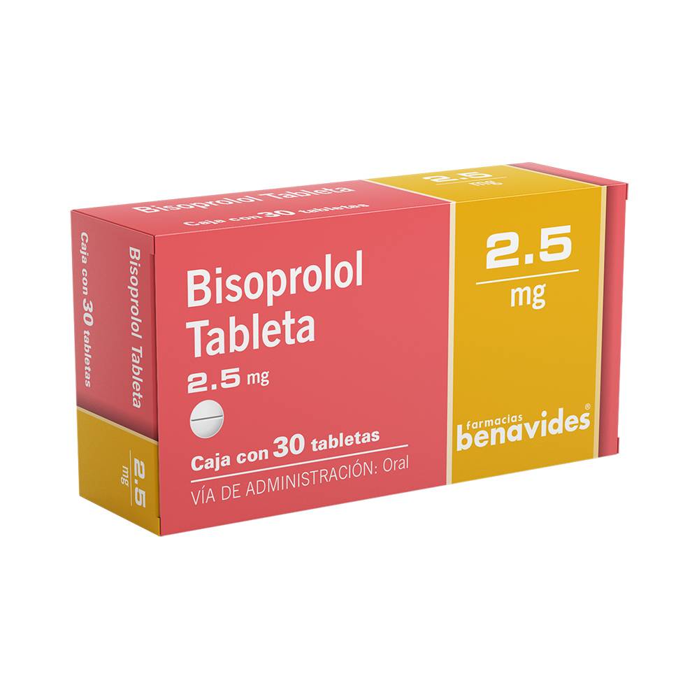 Farmacias benavides bisoprolol tabletas 2.5 mg (30 piezas)