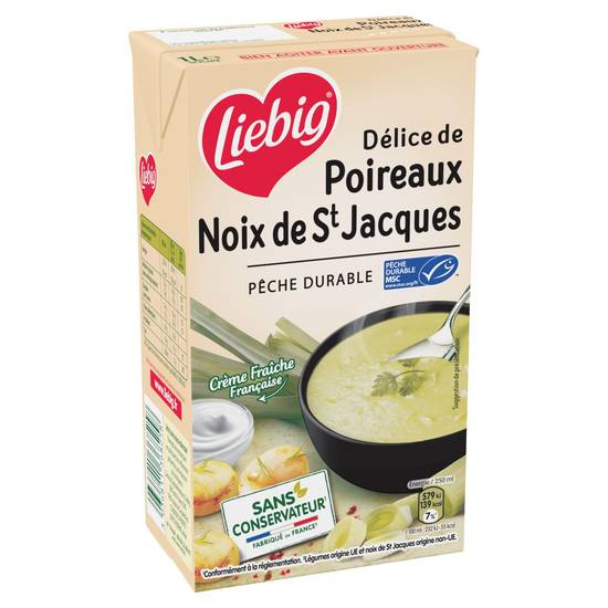 Liebig - Gourmande soupe de poireaux noix de st jacques